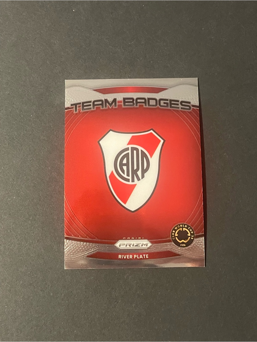 2025 Panini Prizm FIFA Club World Cup #18 River Plate Team Badge Card